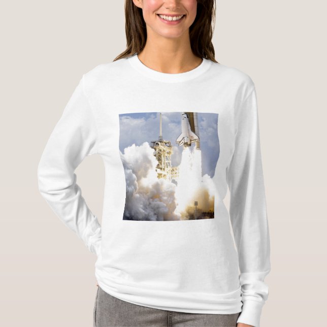 Camiseta Space Shuttle Atlantis se levanta (Frente)