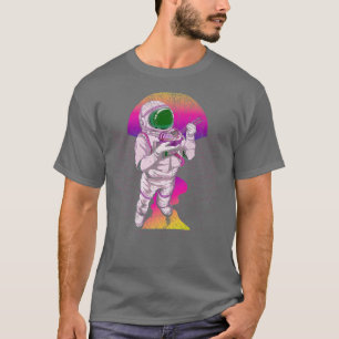 Camiseta Space Synthwave Vaporwave Ramen Noodles 90s Art As