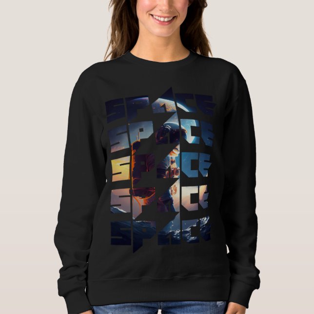 Camiseta Space Text Solar System Galactic Astro Space Enthu (Frente)