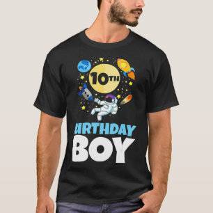 Camiseta Space Themed Bday 10 Years Old Astronaut 10th Birt
