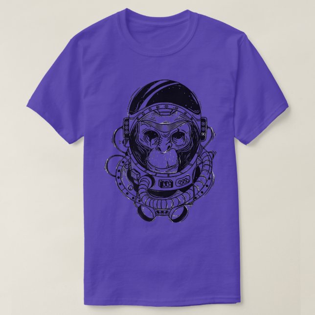 Camiseta Space Travel Astronaut Monkey  (Frente do Design)