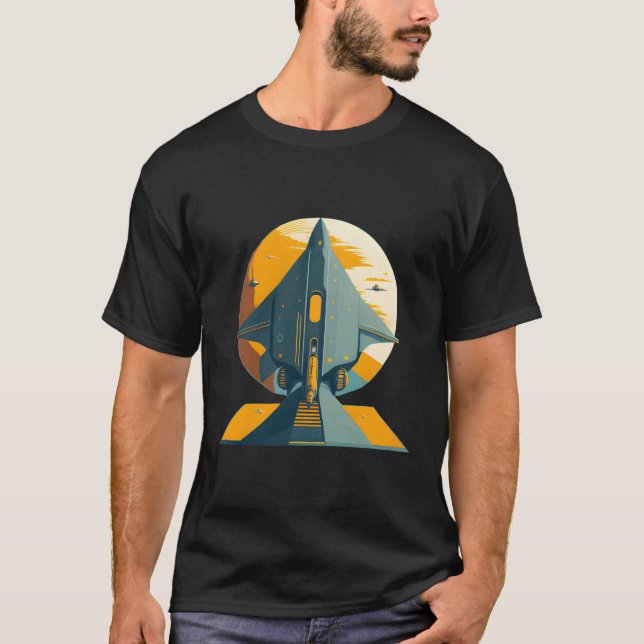 Camiseta Spacecraft Spaceship Science Fiction (Frente)