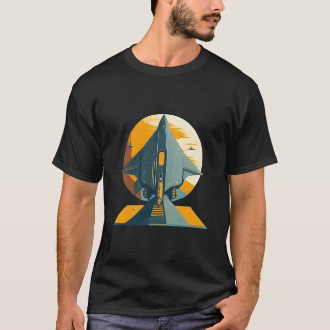 Camiseta Spacecraft Spaceship Science Fiction (Frente)