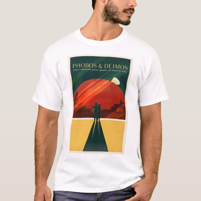 Camiseta SPACEX PHOBOS & DEIMOS Space Cruise to Moon Mars P (Frente)