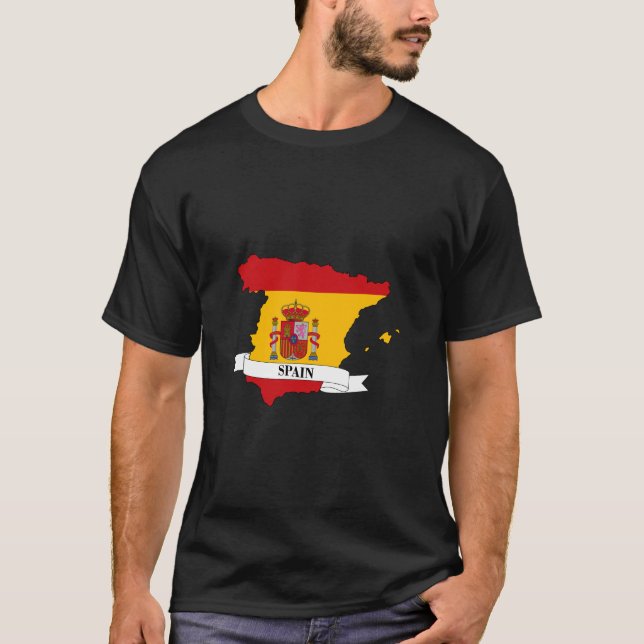 Camiseta spain flag map (Frente)