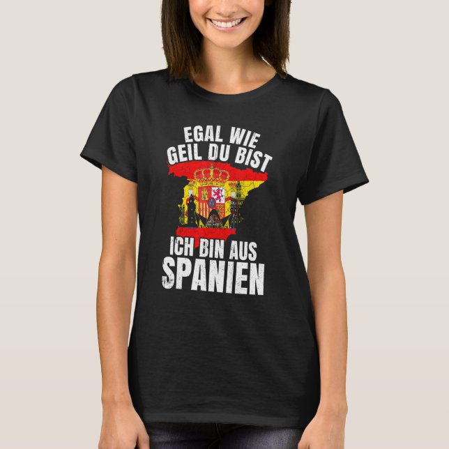 Camiseta Spain Idea Andalusia Spain Espanol Espana Flag (Frente)