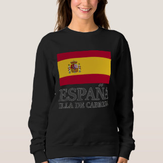 Camiseta Spain Illa De Cabrera Flag Travel Europe Holiday