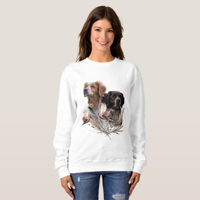Camiseta Spaniel da Bretanha (Frente Completa)