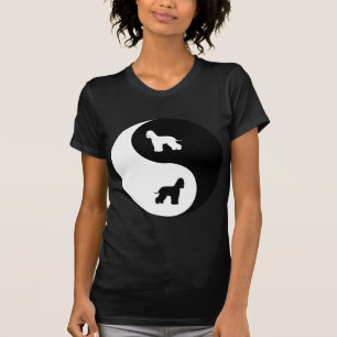 Camiseta Spaniel de água irlandesa Yin Yang