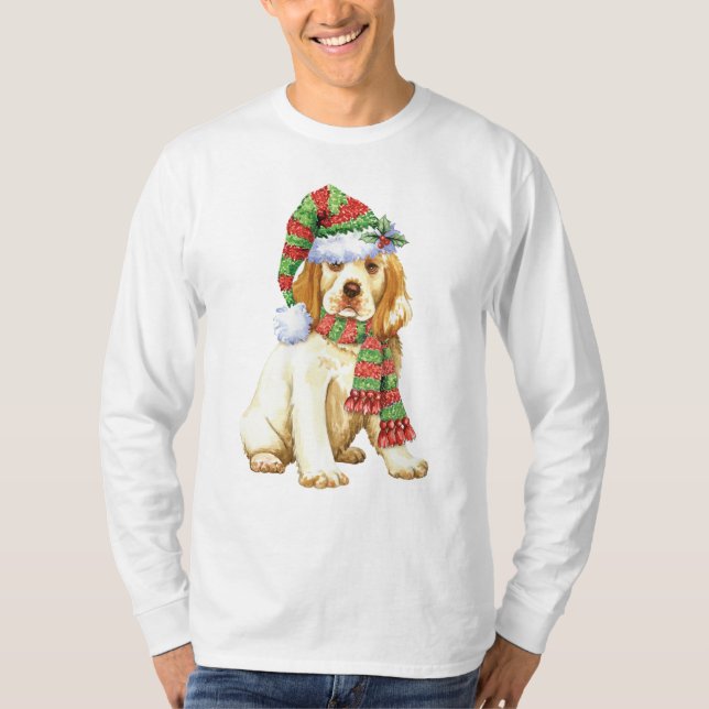 Camiseta Spaniel feliz de Howliday Clumber (Frente)