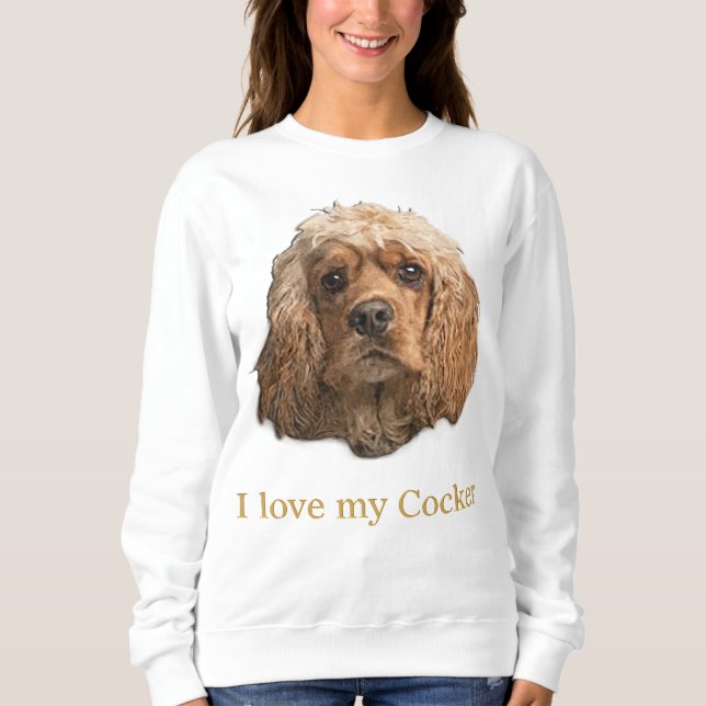 Camiseta spaniels de cocker (Frente)