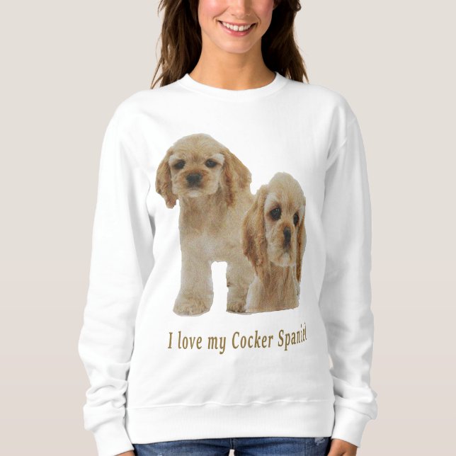 Camiseta spaniels de cocker (Frente)