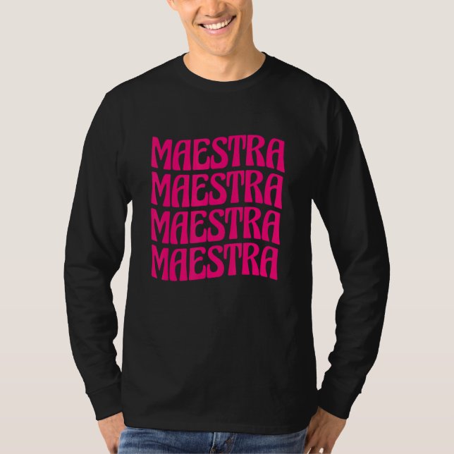Camiseta Spanish Kindergarten Teacher Maestra (Frente)