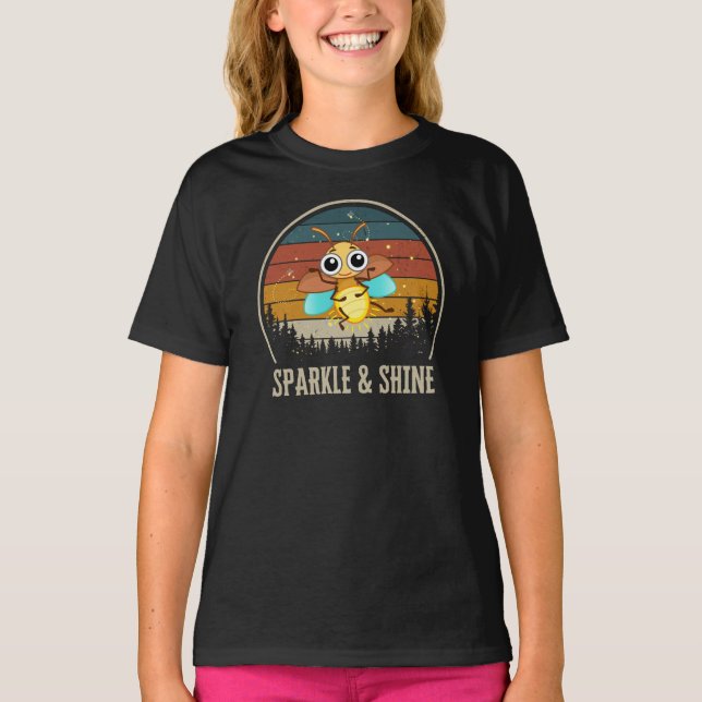 Camiseta Sparkle e bombeiro brilhante (Frente)