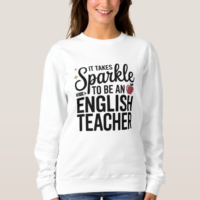 Camiseta Sparkle é professor de inglês (Frente)