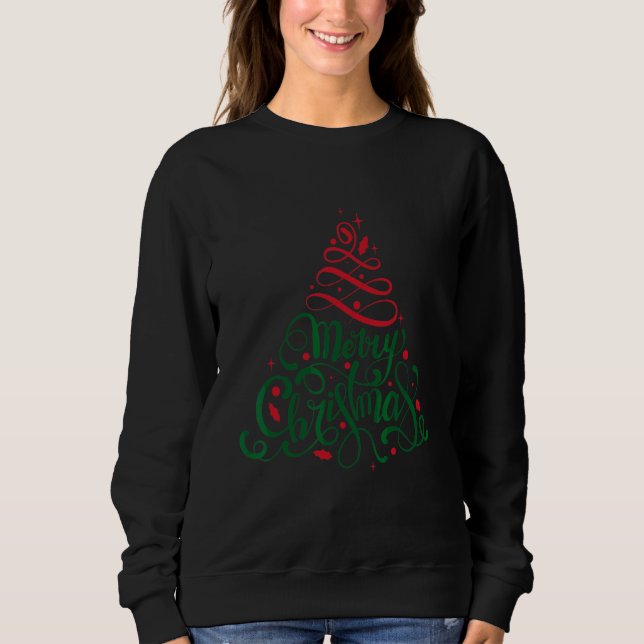 Camiseta Sparklenation Árvore de Natal Brilhante (Frente)