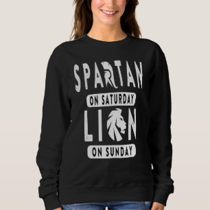 Camiseta Spartan No Sábado Lion No Domingo Ideias De Futebo