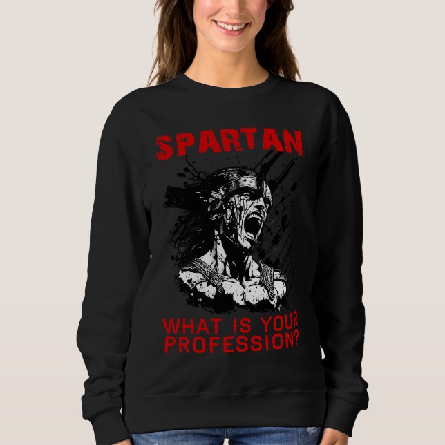 Camiseta Spartan, qual é a sua profissão de ginã. (Frente)