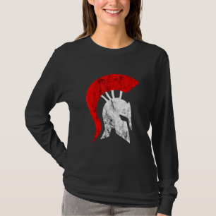 Camiseta Spartan Warrior Gladiator Helmet Spartiat Soldier