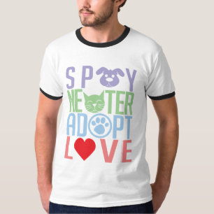 Camiseta Spay o neutro adotam o amor 2