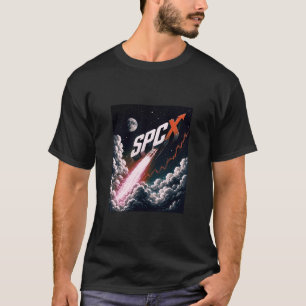 Camiseta SPCX Design de Investidor IPO SpaceX Ação Espaci