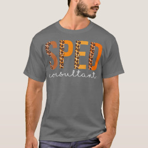 Camiseta Sped Consultant leopard Squad Cute Fall Autumn Tha