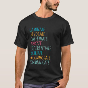 Camiseta SPED Laminate Advocate Educado para Cafeinato