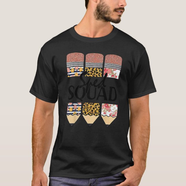 Camiseta Sped Squad Special Ed Teacher Back To School Leopa (Frente)