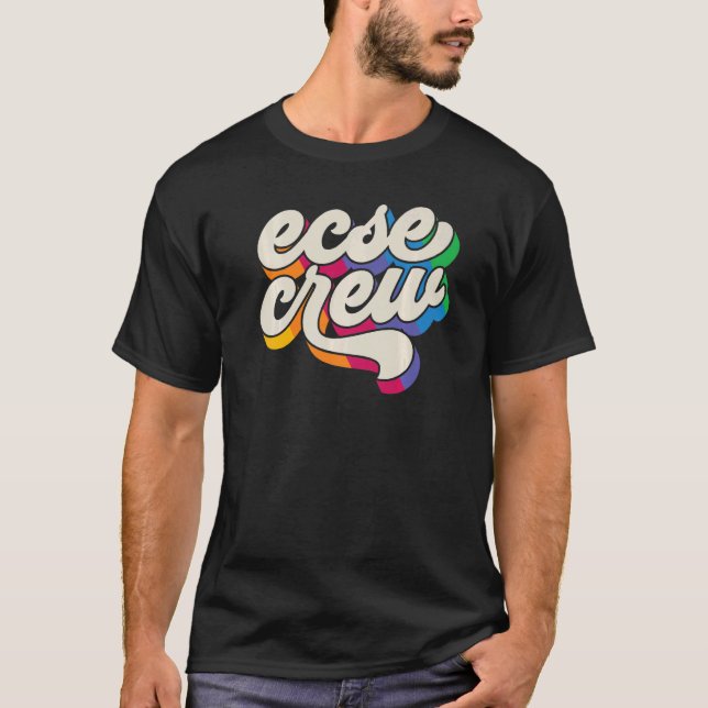 Camiseta SPED Teacher ECSE Crew Early Childhood Special Edu (Frente)