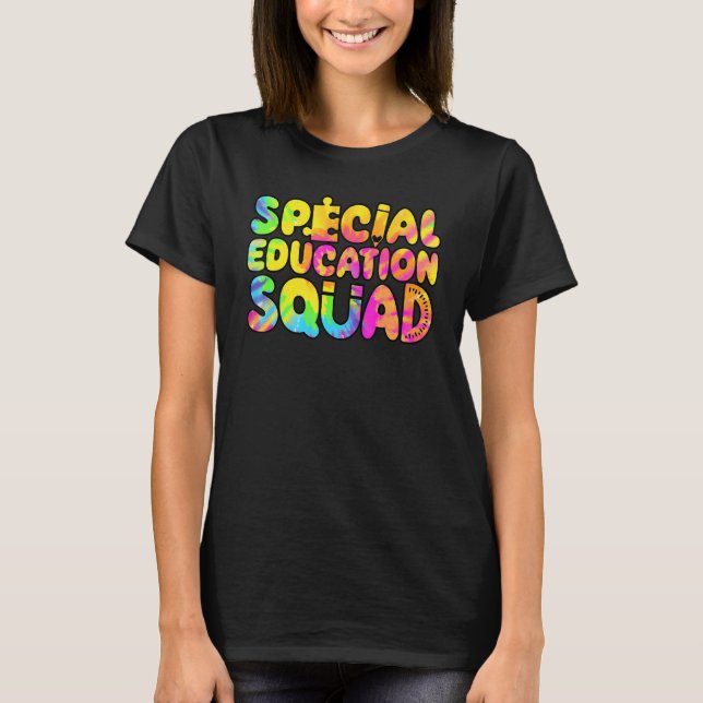Camiseta SPED Teacher Special Education Squad Women Tie Dye (Frente)