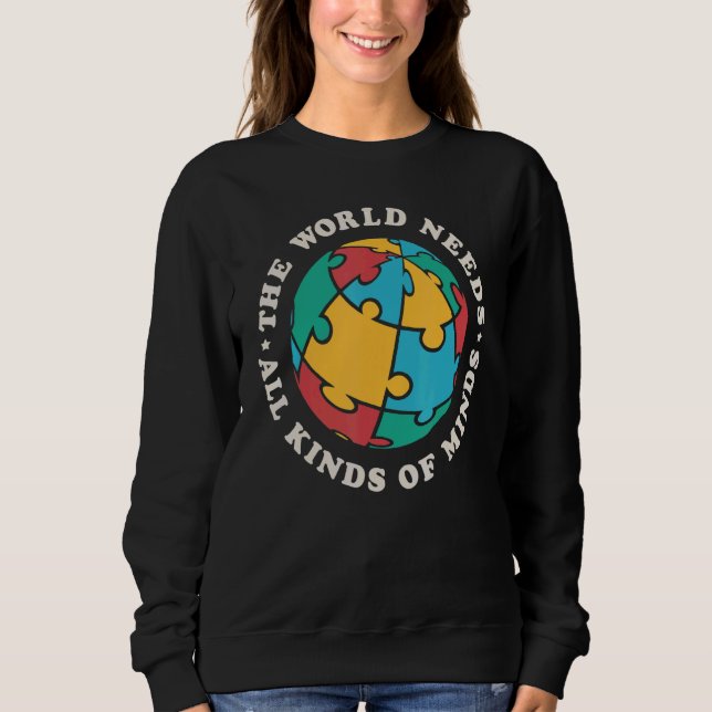 Camiseta SPED The World Needs All Kinds Of Minds Autism Awa (Frente)