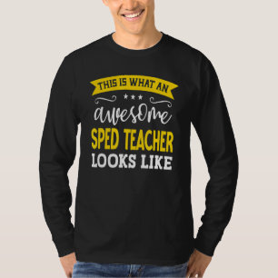 Camiseta SPED Título de Trabalho de Professor Título de Fun