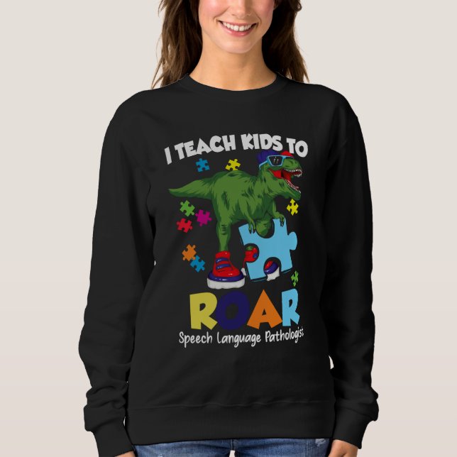 Camiseta Speech Language Pathologist Dinosaur Rex Roar SLP (Frente)