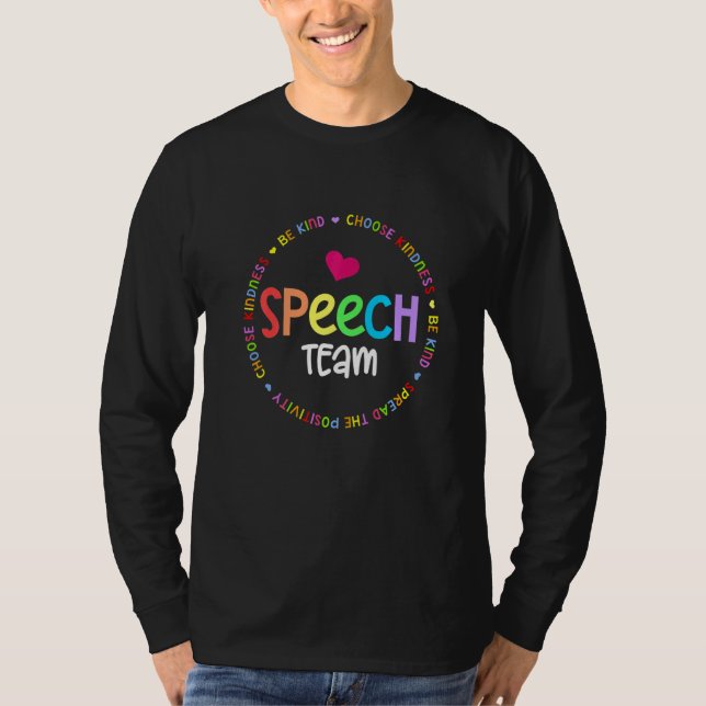 Camiseta Speech Language Pathologist Therapy SLP Squad Spee (Frente)