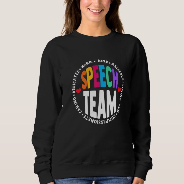 Camiseta Speech Language Pathologist Therapy SLP Squad Spee (Frente)