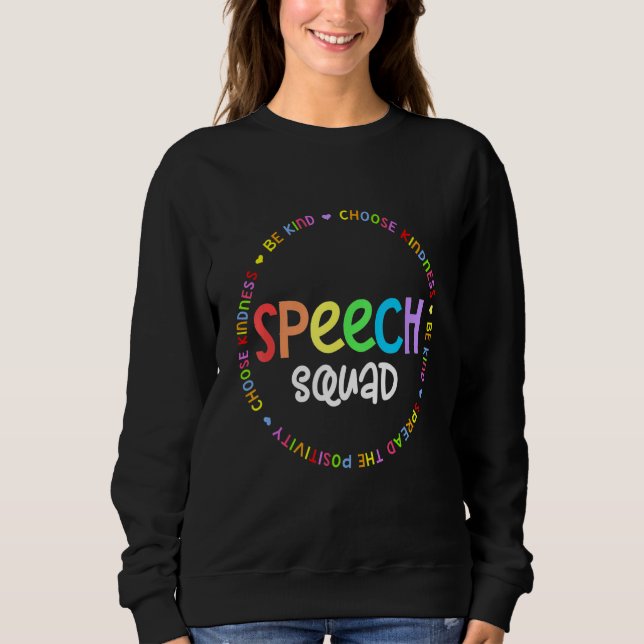 Camiseta Speech Language Pathologist Therapy SLP TEAM or Sp (Frente)