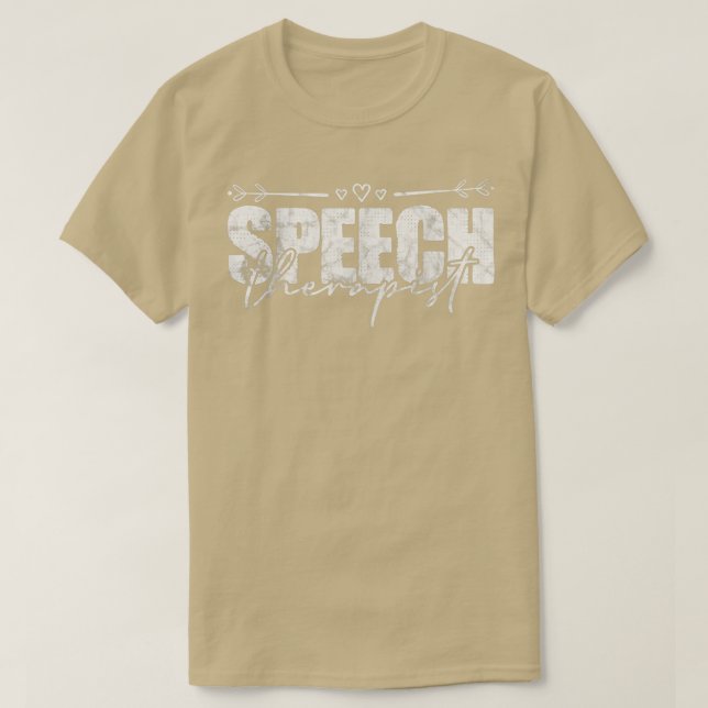 Camiseta Speech Therapist Pathologist SLP Speech Therapy  (Frente do Design)
