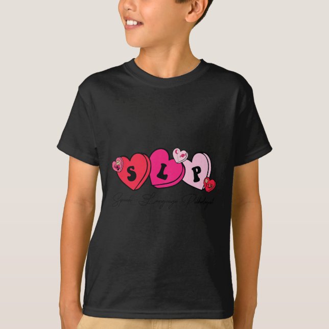 Camiseta Speech Therapist Valentine's Day  (Frente)