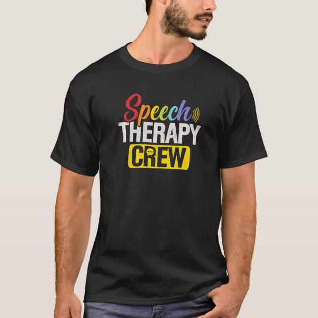 Camiseta Speech Therapy Crew SLP Therapy Speech Language Pa (Frente)