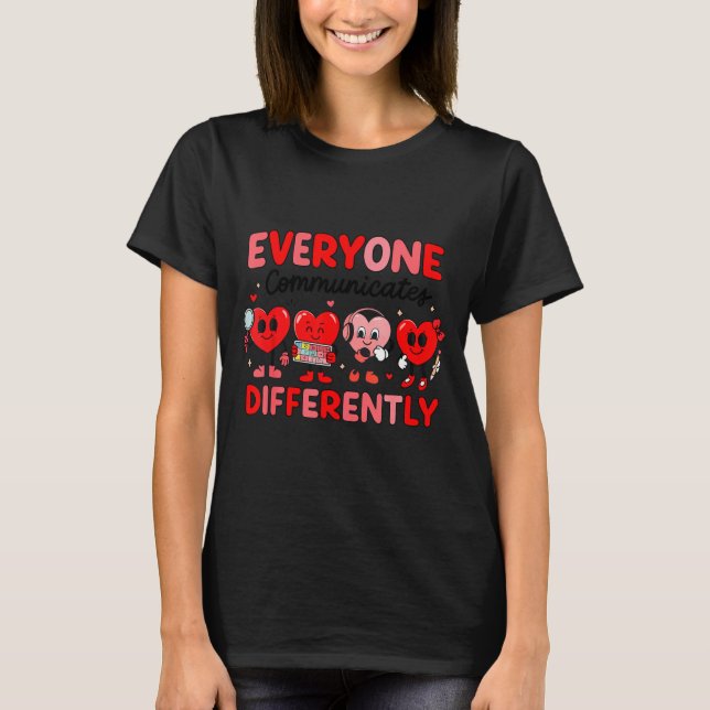 Camiseta Speech Therapy Language Pathologist Valentines Day (Frente)