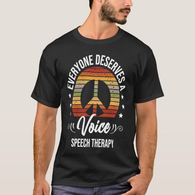 Camiseta Speech Therapy Speech Language Pathologist SLP (Frente)
