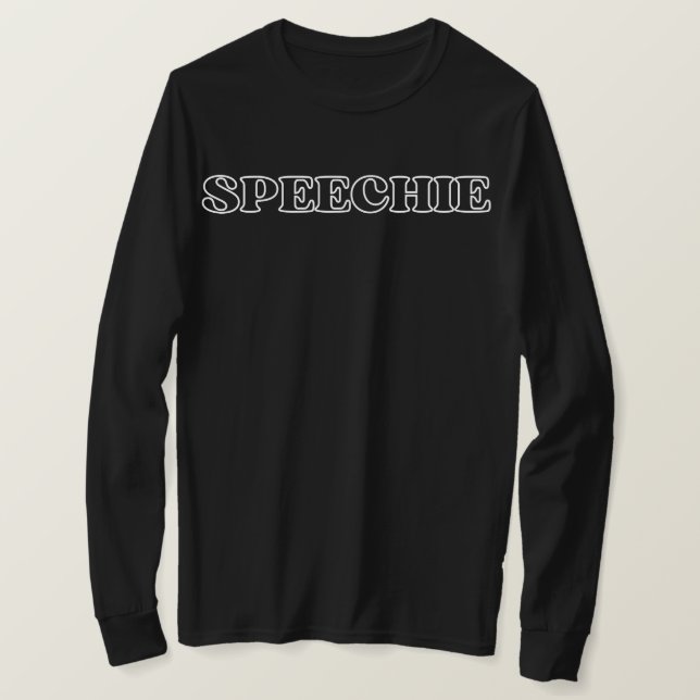 Camiseta SPEECHIE, Presente Patologista De Língua  (Frente do Design)