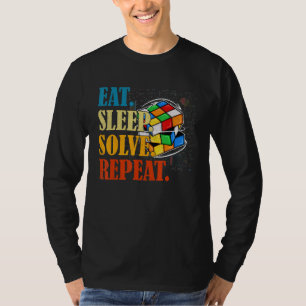 Camiseta Speed Cuber Puzzle Cubing Cubo da Magia Meninos Me