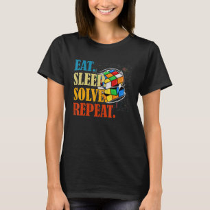 Camiseta Speed Cuber Puzzle Cubing Cubo da Magia Meninos Me