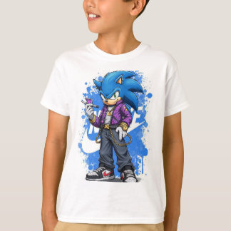 Camiseta Speed Drip – Urban Sonic Style Kids' T-ShirT-Shirt