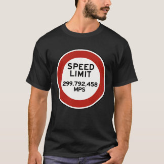 Camiseta Speed limit sign of light (Europe)