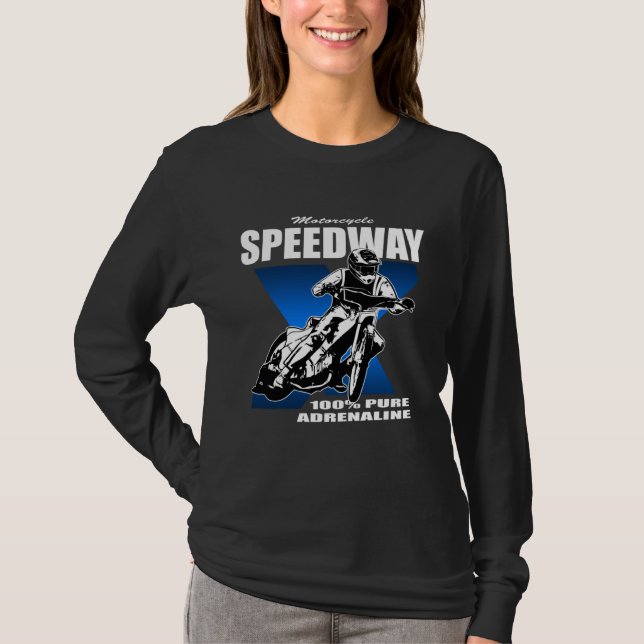 Camiseta Speedway railway sport motorcycle racing driver (Frente)
