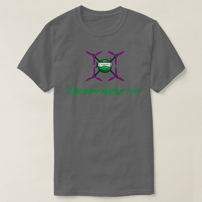 Camiseta Speedy Turtle FPV (Frente do Design)
