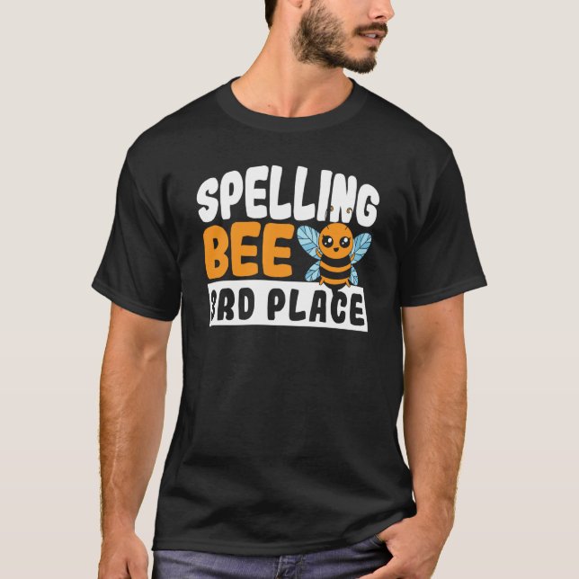 Camiseta Spelling Bee 3rd Place School Spelling Bee (Frente)