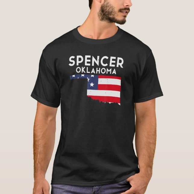 Camiseta Spencer EUA State America Viagem Oklahoman (Frente)